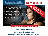 Learn more about the Private Passenger Accident Insurance Plan.