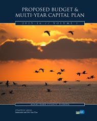 FY 2015-16 Proposed Budget and Multi-Year Capital Plan