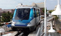 New Metromover vehicles that were purchased with PTP funds.
