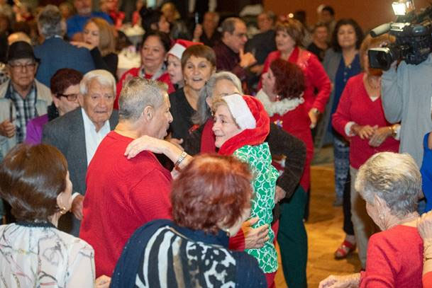 Commissioner Diaz celebrates Christmas luncheon with seniors