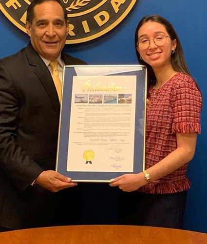 Anabell Marie Alfonso receives proclamation