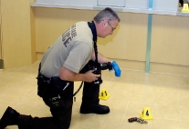 Miami-Dade Police investigates a robbery
