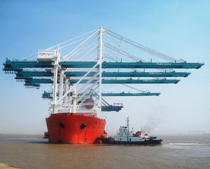 PortMiami's new gantry cranes