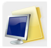 Computer screen and folder