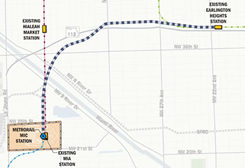 Miami Intermodal Center (MIC) &ndash; Earlington Heights Connector Map