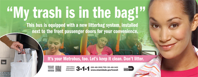 My trash is in the bag My trash is in the bag