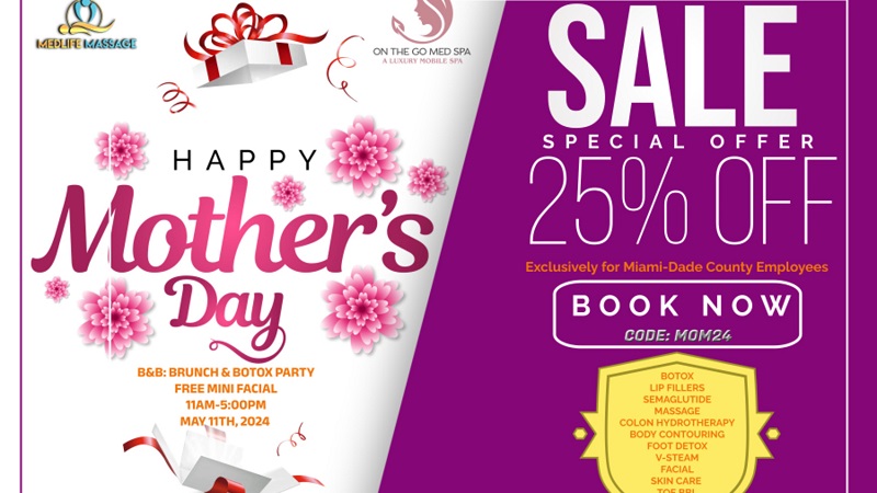 mother's day massage flyer