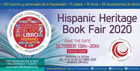 Hispanic Heritage book fair flyer