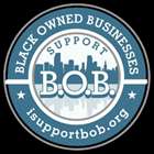 Black owned business logo