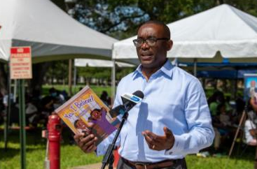 Commissioner Jean Monestime kick-off literacy for youth