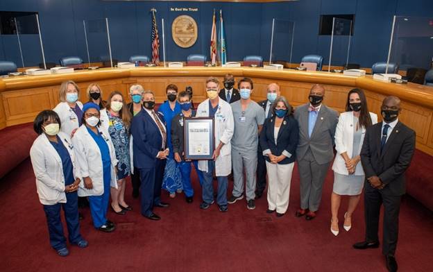 Chairman Diaz honors healthcare professionals