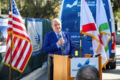 Commissioner Bermudez speaks to attendees