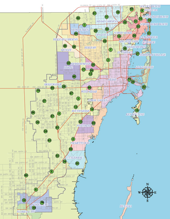 cities served - miami-dade county