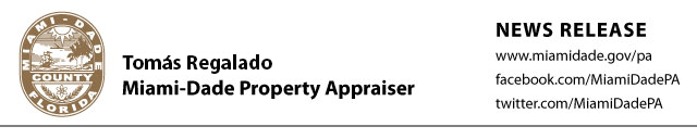 Miami-Dade County - Property Appraiser - News Release