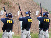 FBI at shooting range