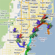 Miami Dade County Parks And Open E Master Plan Bike Trails Map
