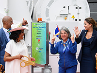 county officials ribbon cutting