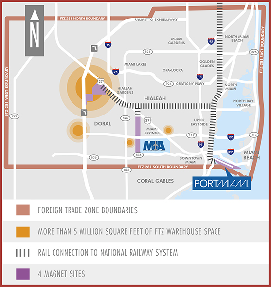 Foreign Trade Zone 281 Map