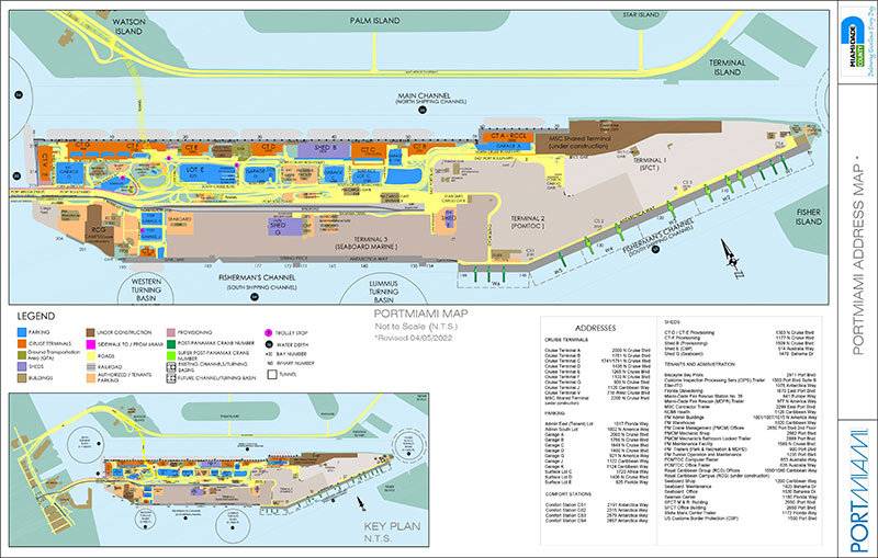 PortMiami street map