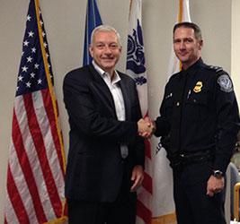 PortMiami Director Designee Juan Kuryla and local CBP officer