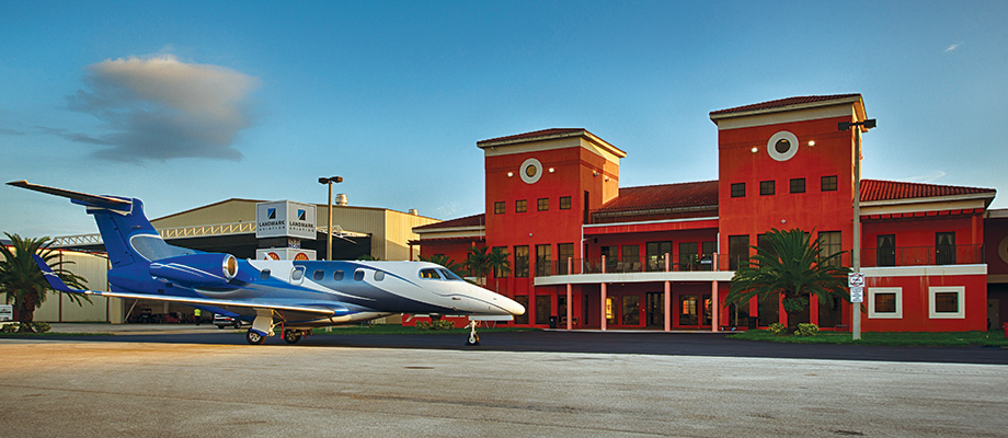 A blue plane in Miami Executive Airport