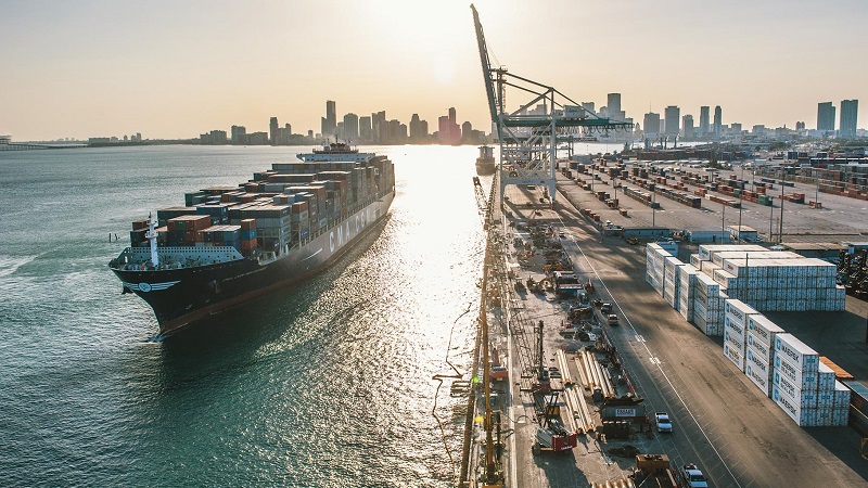 Secured area in PortMiami