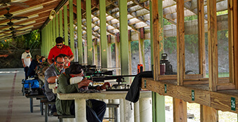A photo of shooters at Trail Glades Range.
