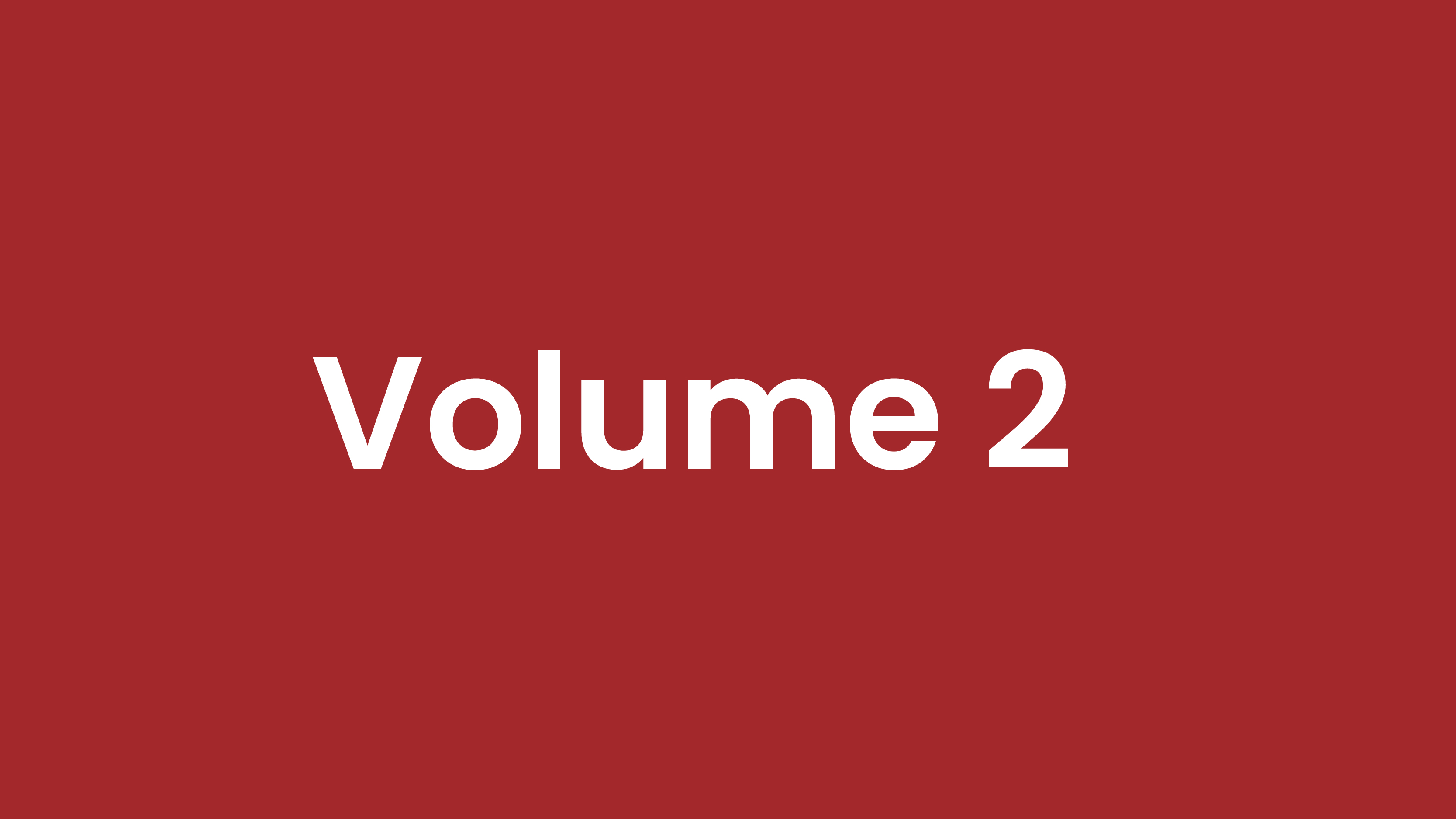 Volume 2