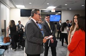 Commissioner Ren&eacute; Garcia with other members