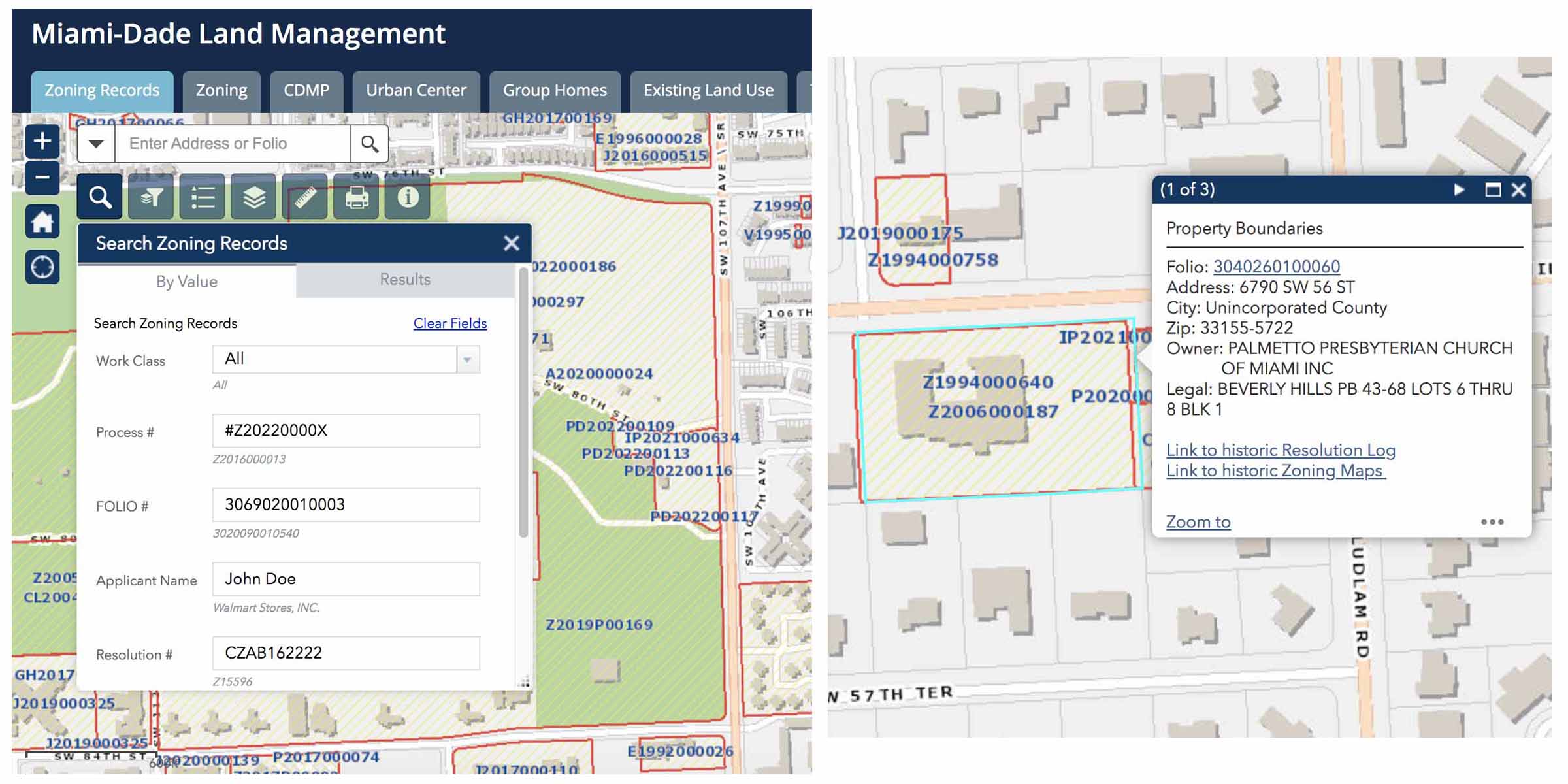 Zoning Records