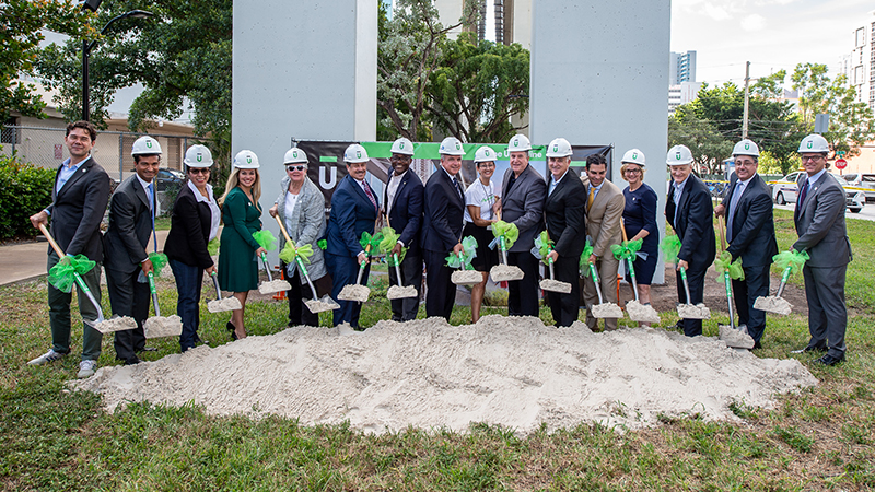 Graphic of ground breaking ceremony.