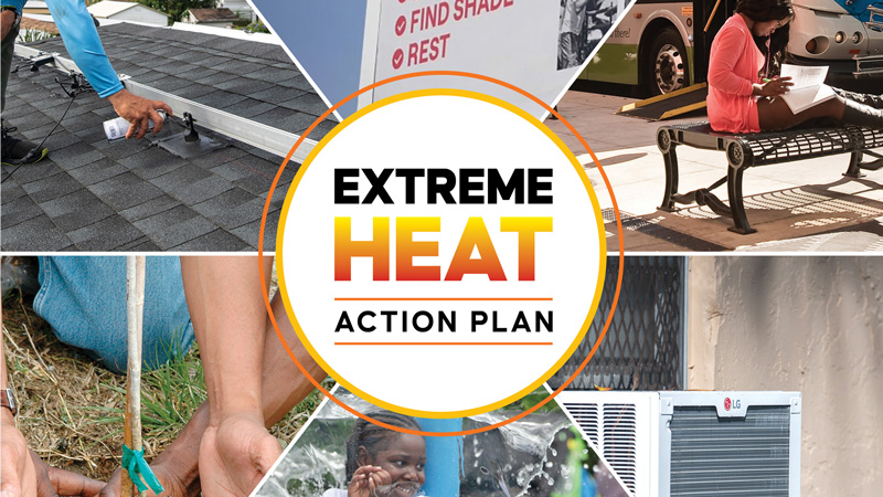 Extreme heat action plan graphic