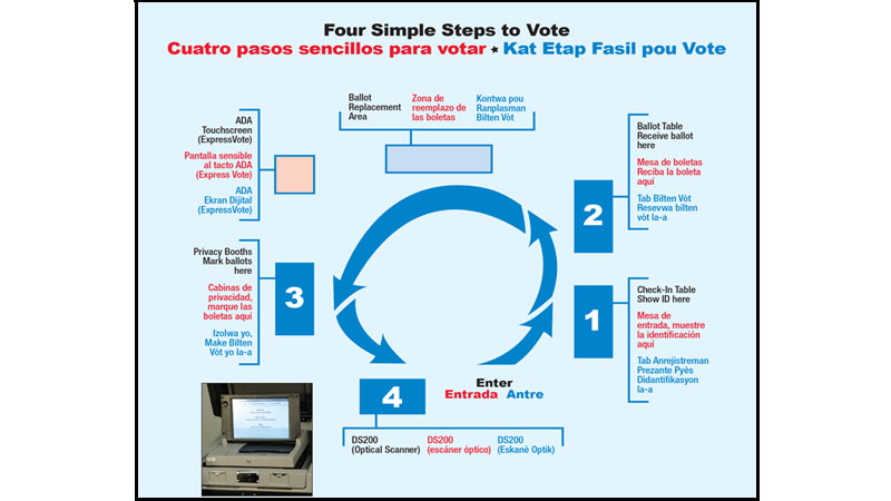 Voting instructions infographic