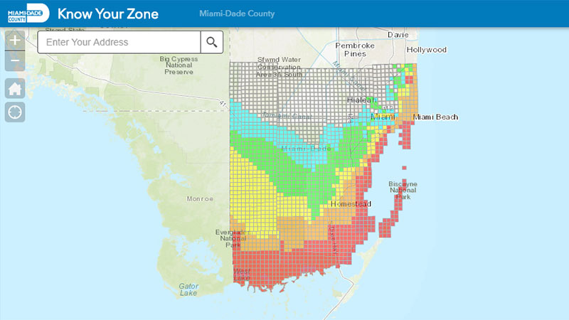 Strorm surge planning zone map.