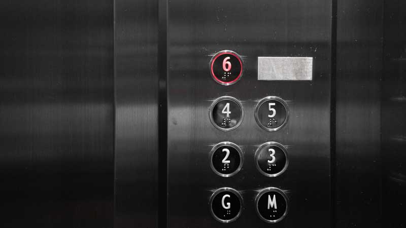 Elevator button panel