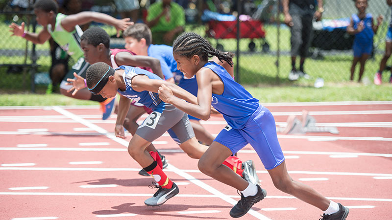 Kids running