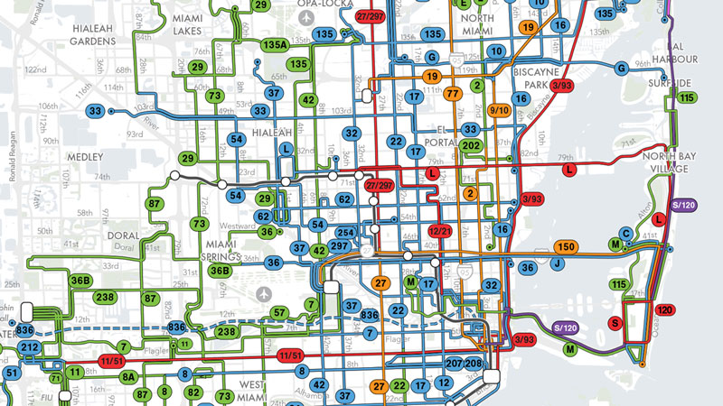 Click on the map to view better bus routes during peak hours.