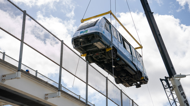 Image of the metromover.