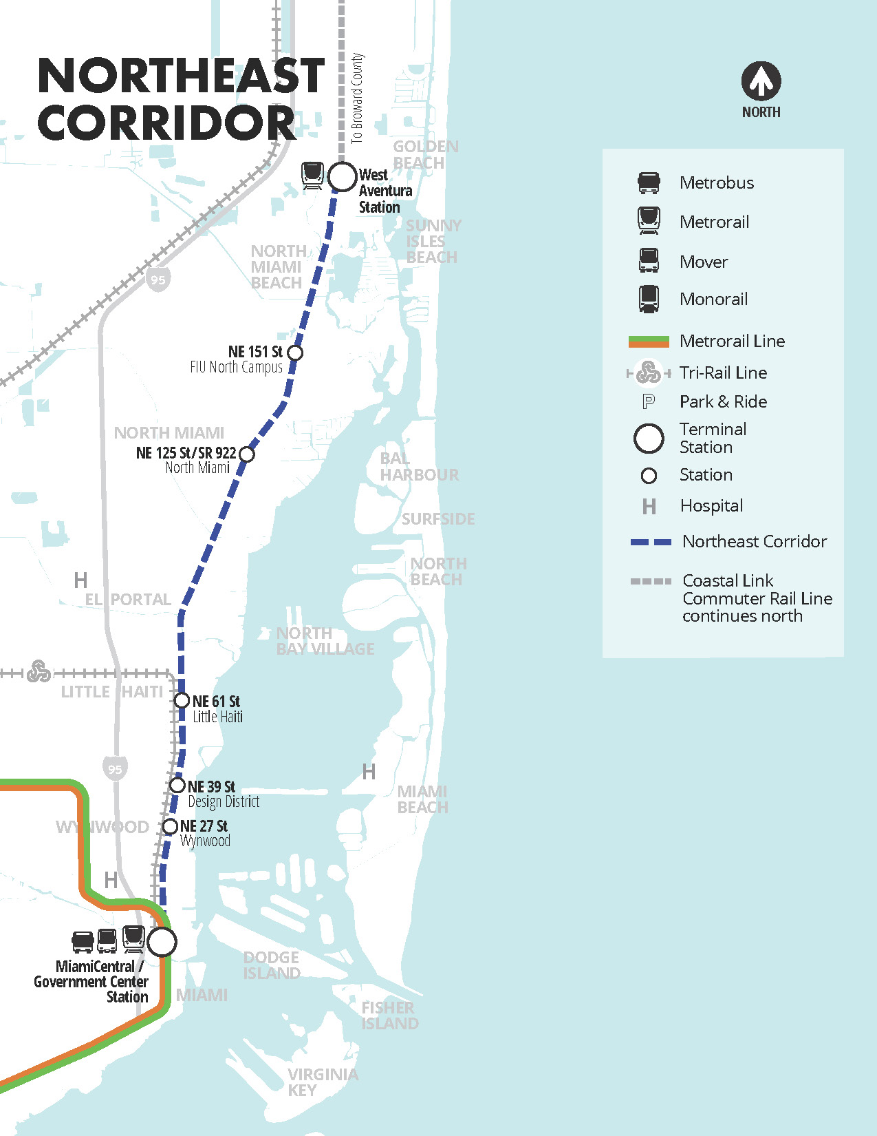 Map of Northeast Corridor