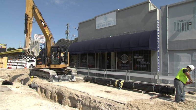 image of sewer line installation