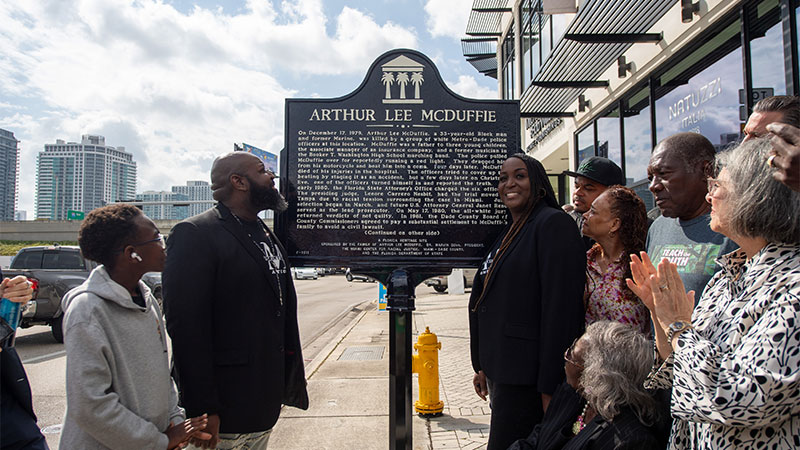 Arthur McDuffie Historical Marker