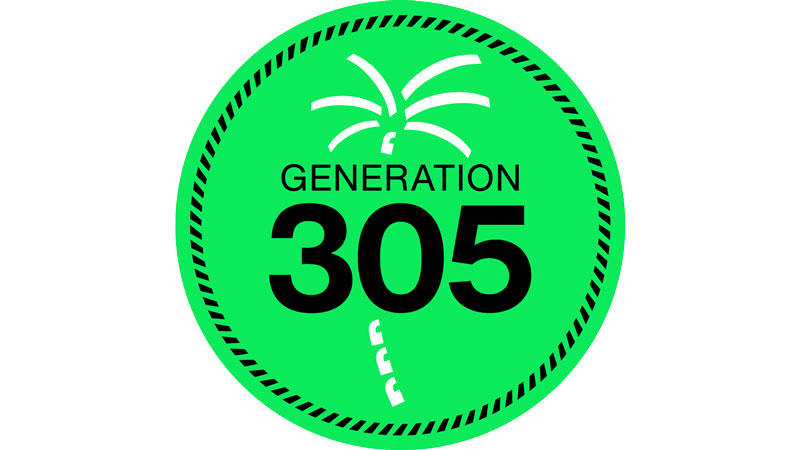 Generation 305 logo on green field