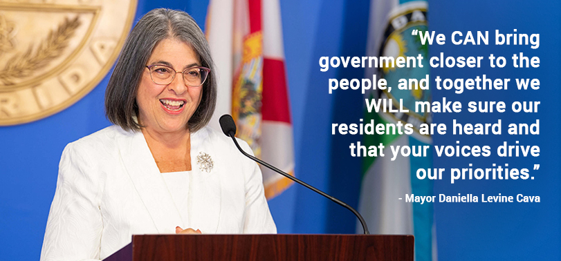 “We CAN bring government closer to the people, and together we WILL make sure our residents are heard and that your voices drive our priorities.”
