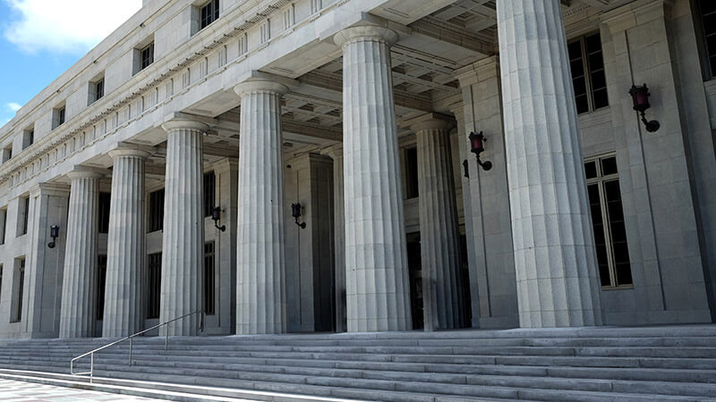 Photo of the Miami-Dade County Courthouse entrance