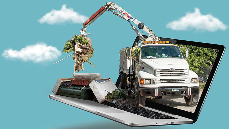 Bulky waste pickup scheduling online.