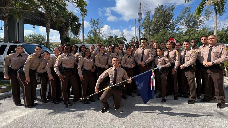 Graduating police officers, BLE class 133