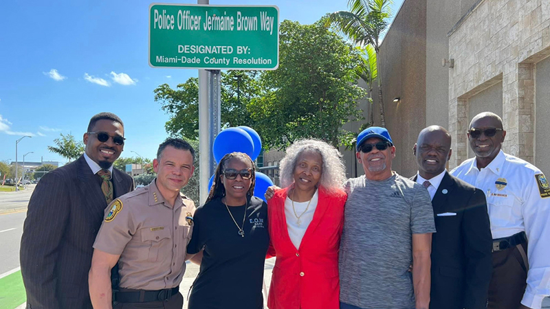 Roadway Named in Honor of Miami-Dade Police Sergeant Who Died In The Line Of Duty