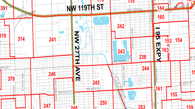 Reprecincting map