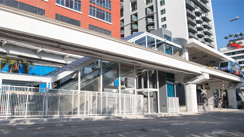 Freedom Tower Metromover Station now open
