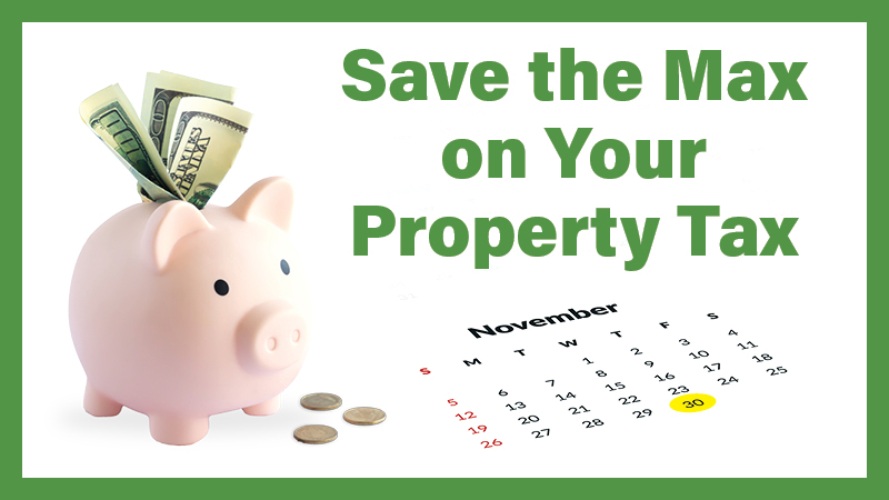 Save the max on your Property Tax